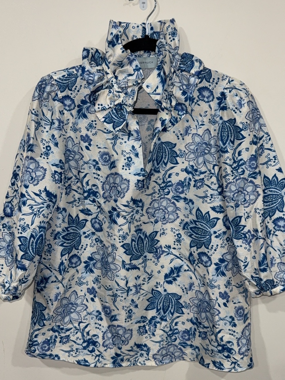Tuckernuck Blue and White Floral Blouse - Picture 2 of 5